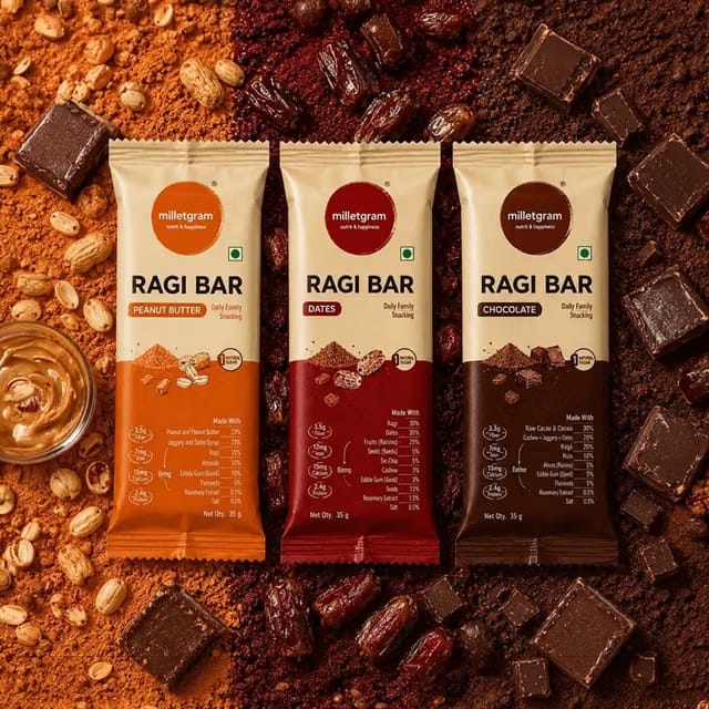 Millegram Ragi Nutrition Bar (Assorted)