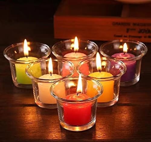 AYUTAS Glass Tea Light Candle Holder