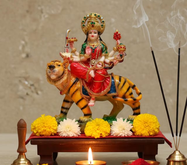 eSplanade Maa Durga Mata Rani Statue Idol for Home Mandir (8")