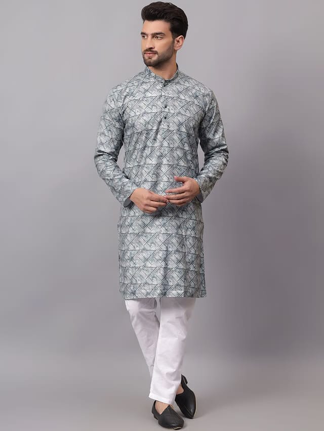 RARE CAMEL Men Printed Regular Kurta with Pyjamas