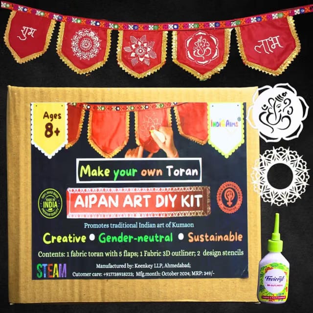 Aipan Art DIY Toran Kit, Creative DIY kit for Kids and Adults, Washable