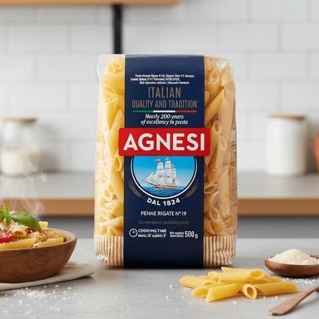 Agnesi Penne Rigate Pasta N 19