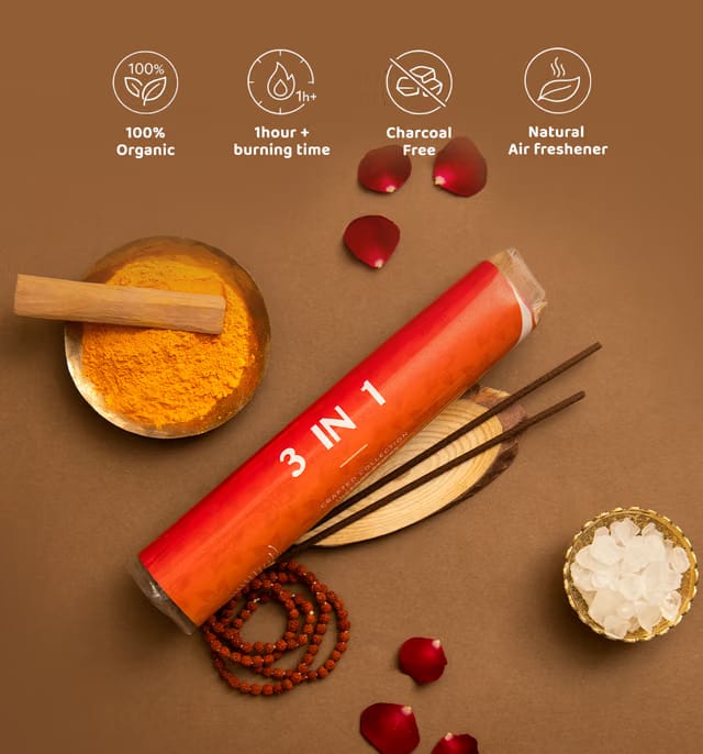 Long Lasting 3 Flavours in Agarbatti - Roll Pack