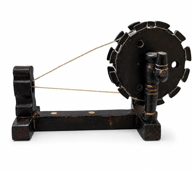Wooden Gandhiji Charkha Showpiece for Home Decor