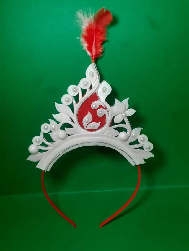 Hair Band Style Shola Mukut for Baby Girl and Boy, Traditional Bengali Mukut for Annaprashan and Rice Ceremony