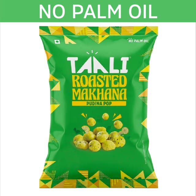 Taali Roasted Makhana - Pudina Foxnuts, Crunchy, Natural, Rich in Protein