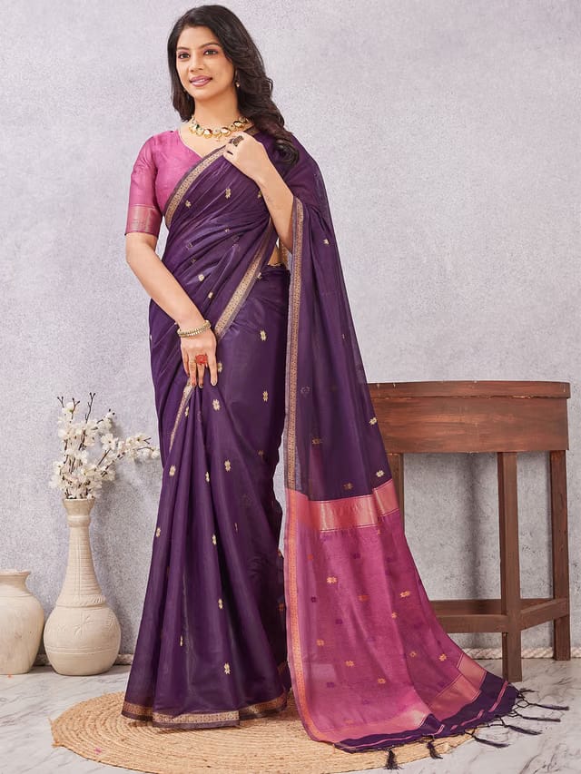 KALINI Silk Blend Kanjeevaram Saree