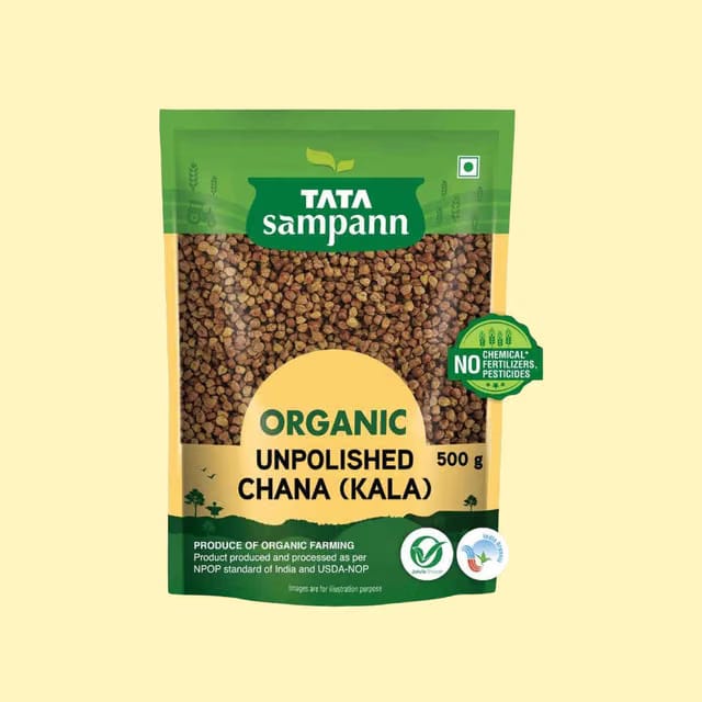 Tata Sampann Organic Unpolished Brown (Kala) Chana
