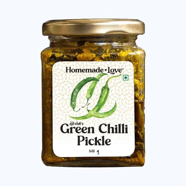 Homemade Love- Green Chilli Pickle