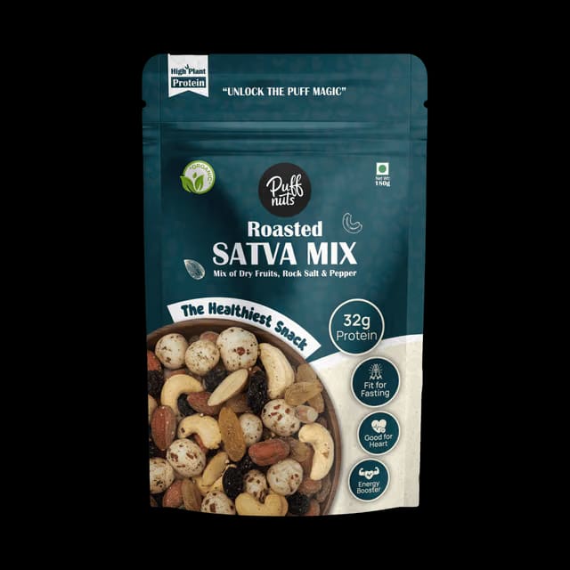 PUFFNUTS Satva Dry Fruit Mix (Fasting Snack)