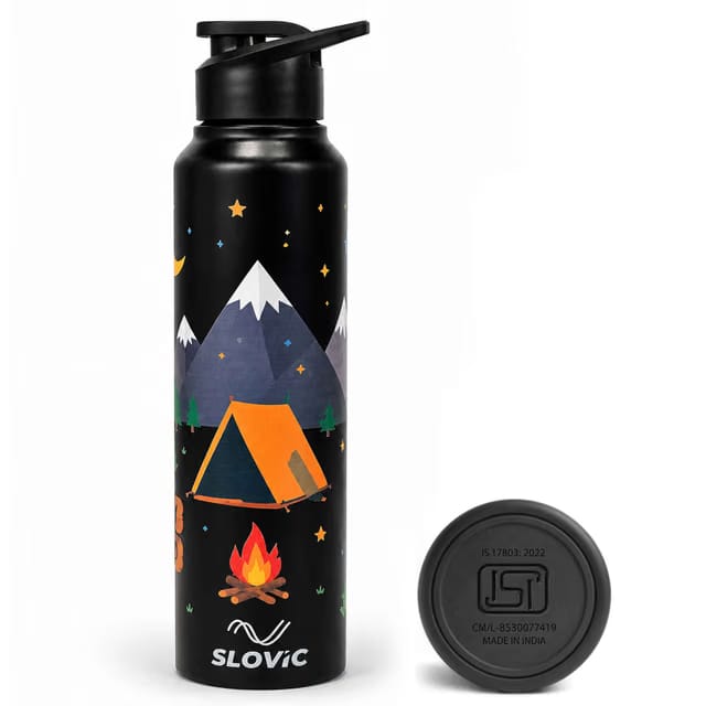 StayWild Stainless Steel Water Bottle Black