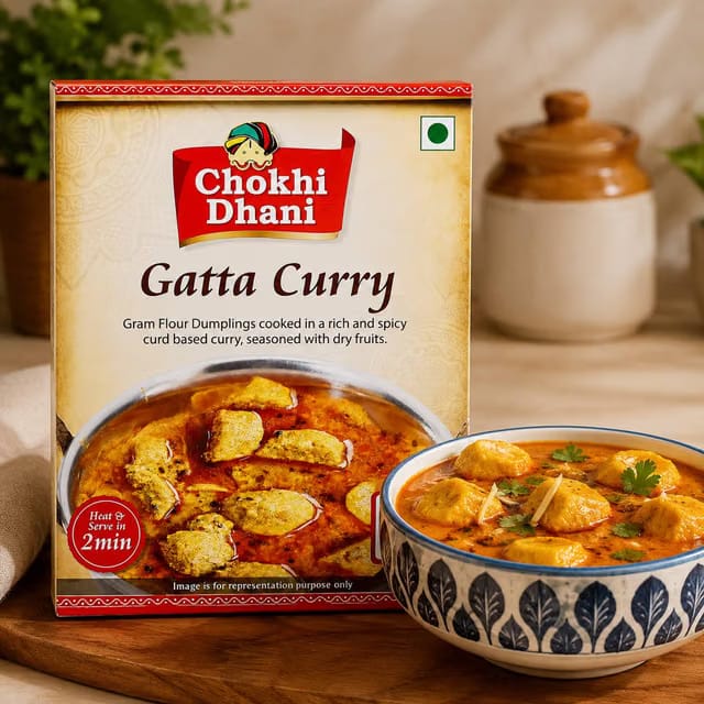 Chokhi Dhani by Chokhi Dhani Gatta Curry Ready To Eat Food in 2 Minutes