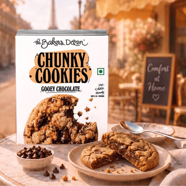 The Baker's Dozen Chunky Cookies - Gooey Chocolate