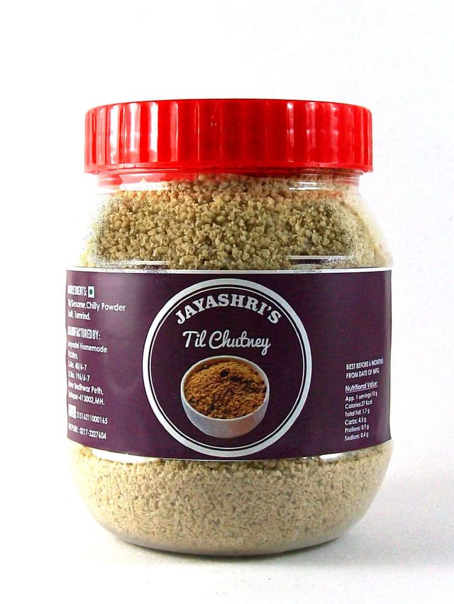 JAYASHRI'S Homemade Till Chutney (Ellu Podi/Sesame)