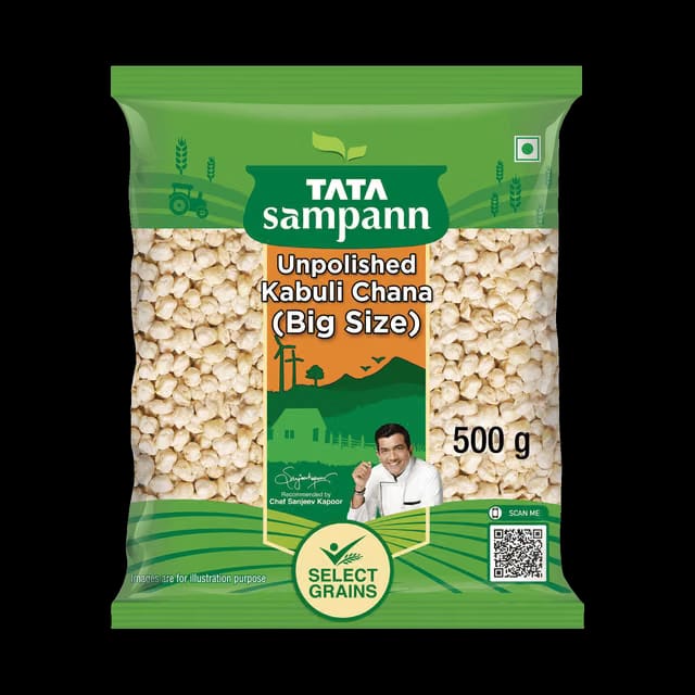 Tata Sampann Unpolished Kabuli Chana (Big Size)