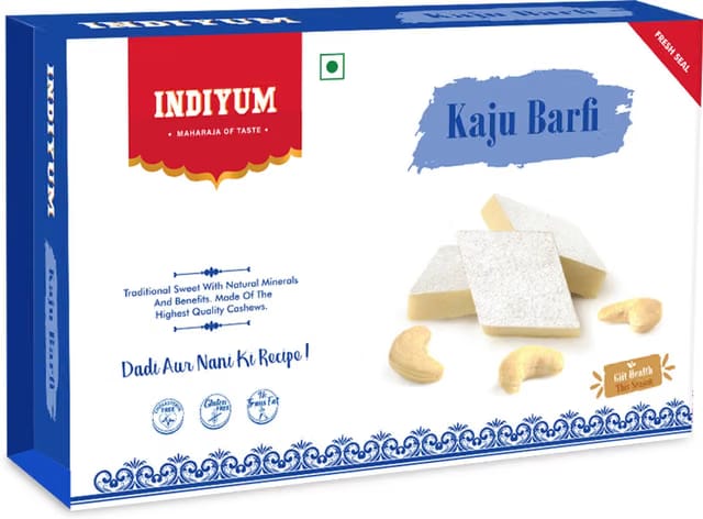 Indiyum Mithai Kaju Katli Sweet Kaju Barfi