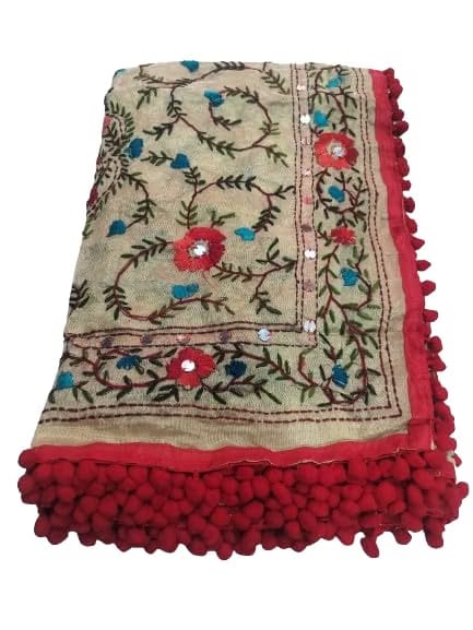 Phulkari dupatta hand worked