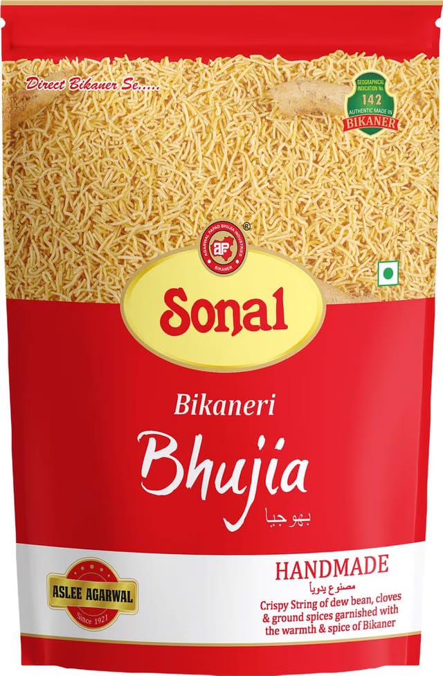 AP LOGO Sonal Bikaneri Bhujia Traditional Handmade Crispy Delight Bhujia Sev