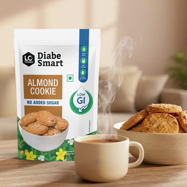 DiabeSmart No Added Sugar Almond Cookies , No Added Sugar Biscuits
