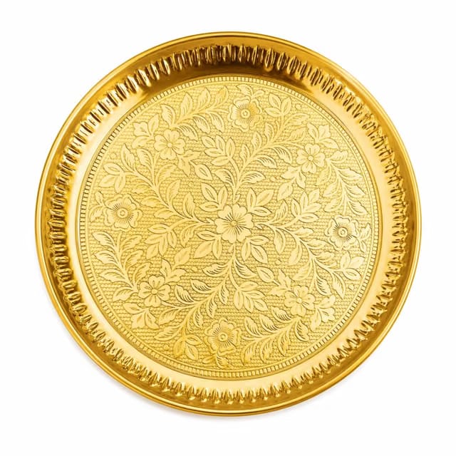 The Spiritual Living Brass Aarti Thali for Puja