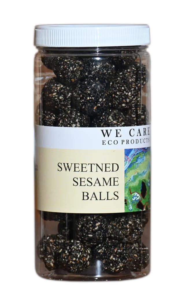We Care Eco Products Home Made Black Sesame Seed Ladoo |Til Ke Gud
