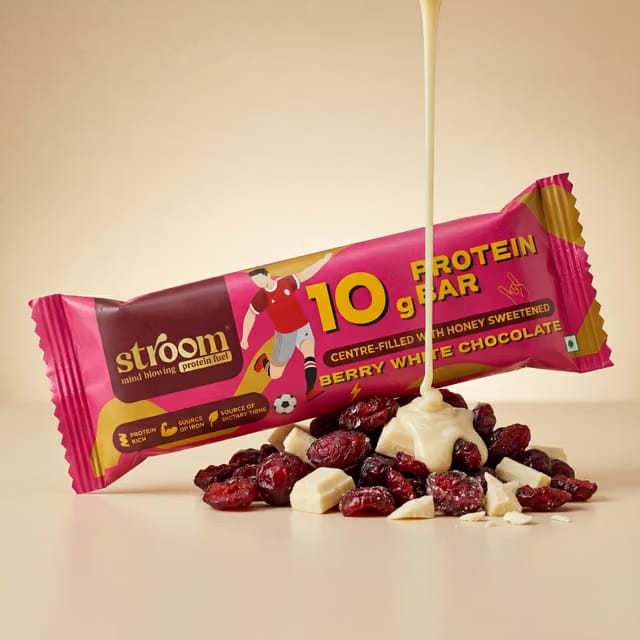 Stroom Berry White Chocolate 10G Protein Bar