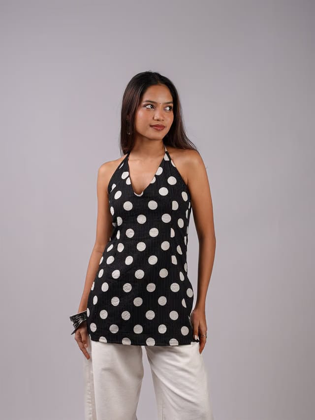 Hiya Halter Neck Corset Kurti
