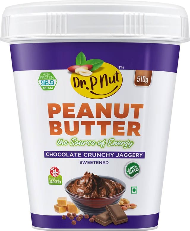 Dr. P Nut Peanut Butter Chocolate Crunchy Jaggery