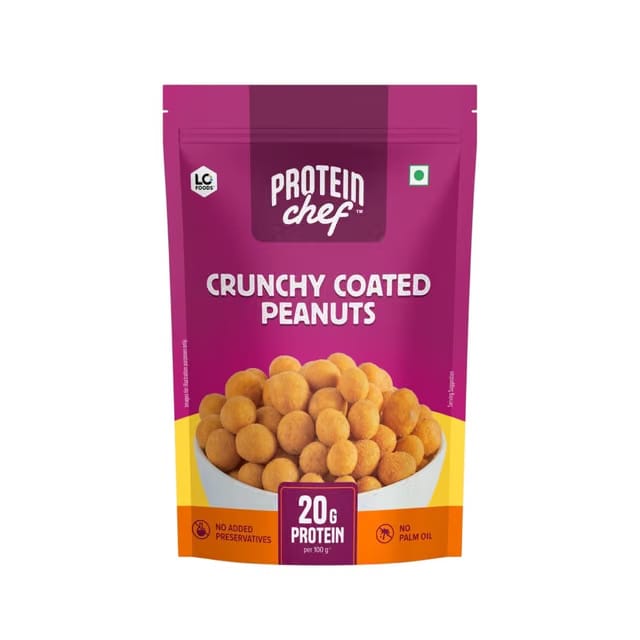 Protein Chef Crunchy Coated Peanut Namkeen (Indian Masala)
