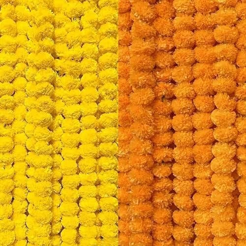 ArteVatika Artificial Marigold Flower Garlands for Diwali Decoration