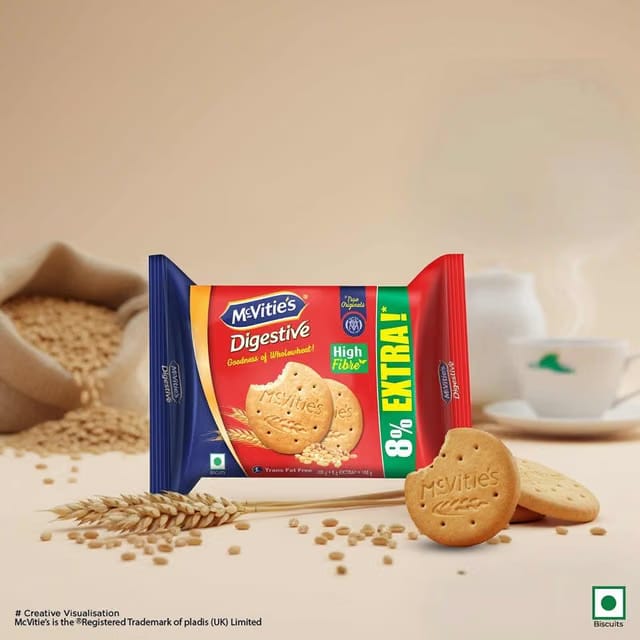 McVitie's Digestive High Fibre Biscuit, Trans Fat Free
