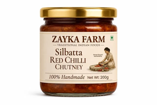Zayka Farm Silbatta Red Chilli Chutney