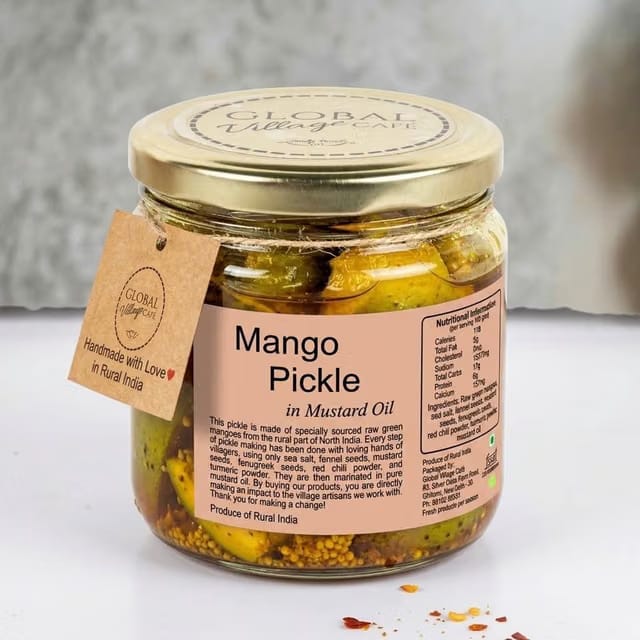 Global Village Cafe Raw Mango Pickle / Aam Ka Achar