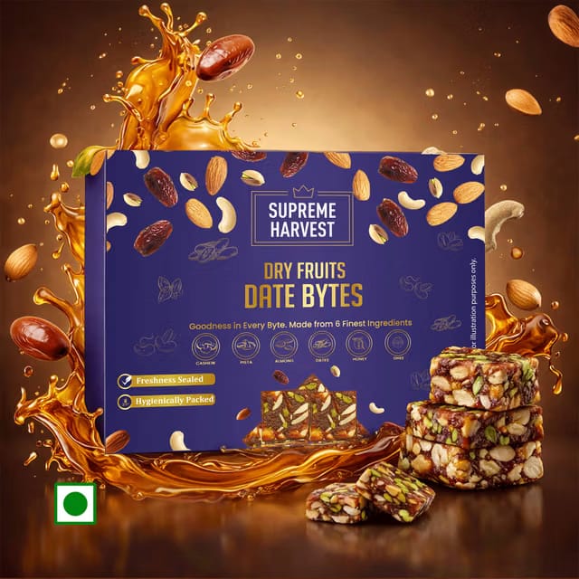 SUPREME HARVEST DATE BITES Dry Fruit Burfi