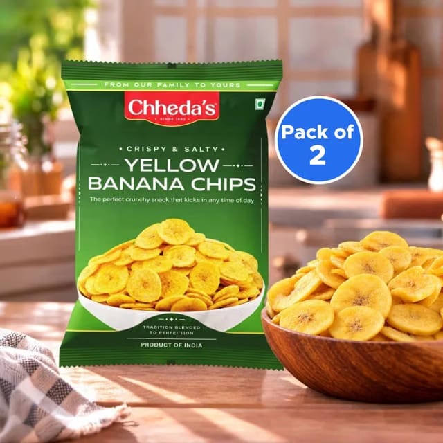 Chheda's Yellow Rock Salt Banana Chips