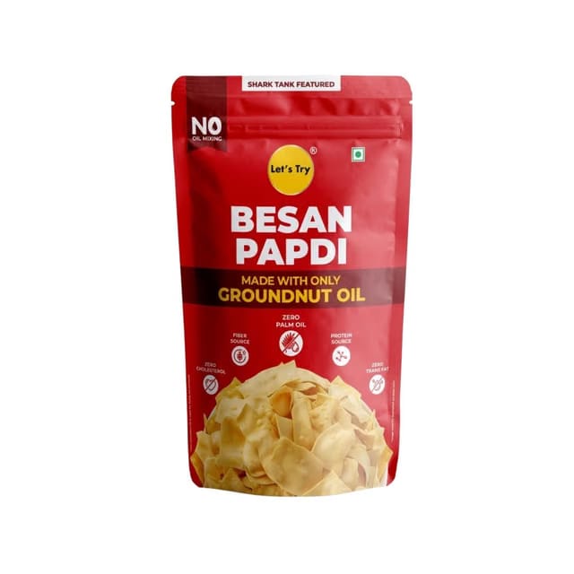 Let's Try Besan Papdi