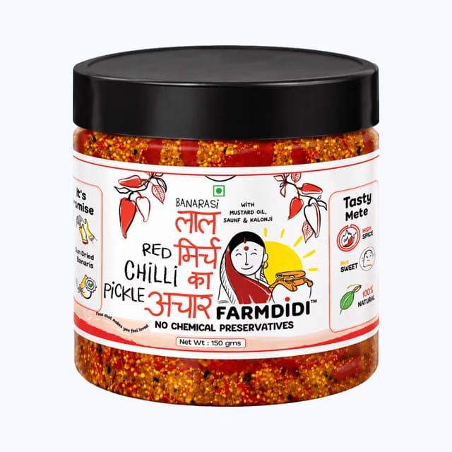 Farmdidi Stuffed Red Chilli Pickle