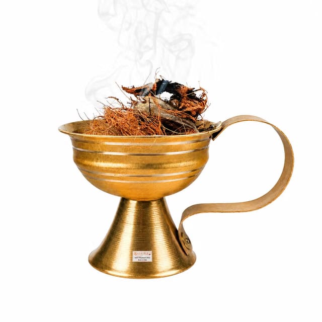 Brass Dhunachi with Handle