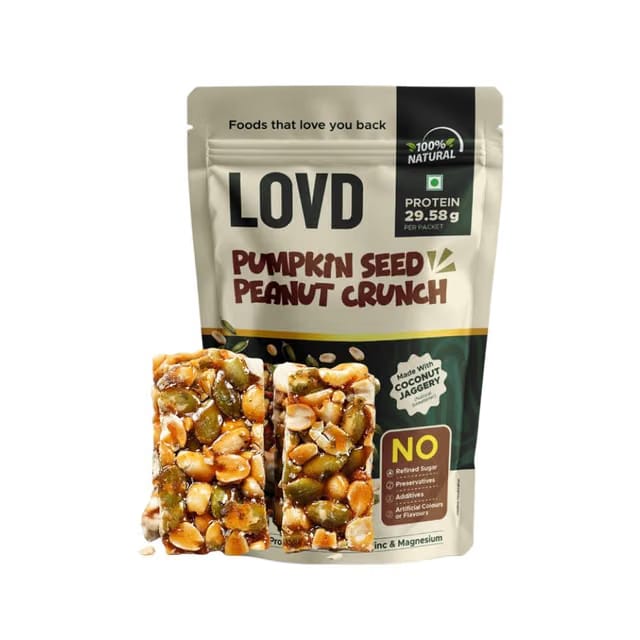 Pumpkin Seed Peanut Chikki by LOVD