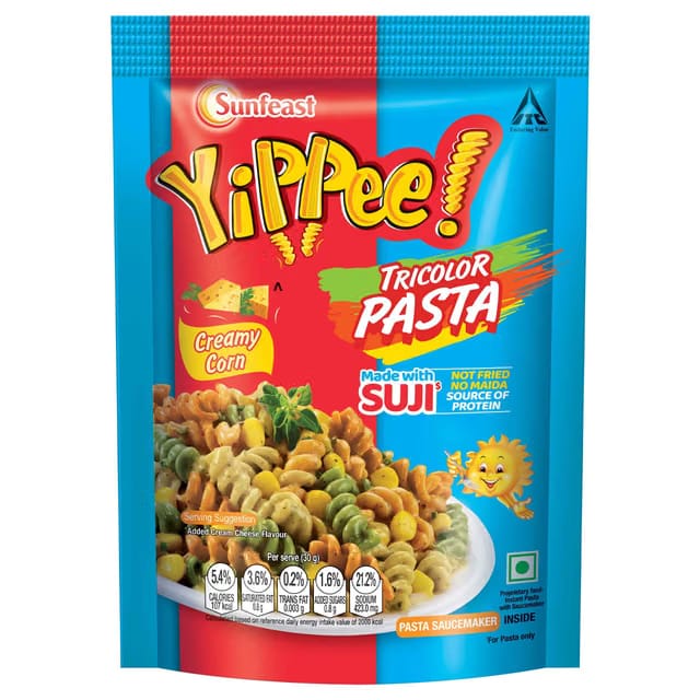 Sunfeast YiPPee! Tricolor Creamy Corn Instant Pasta