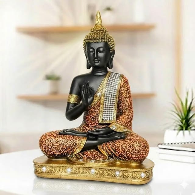 GLUN® Meditating Buddha Statue for Home Decor