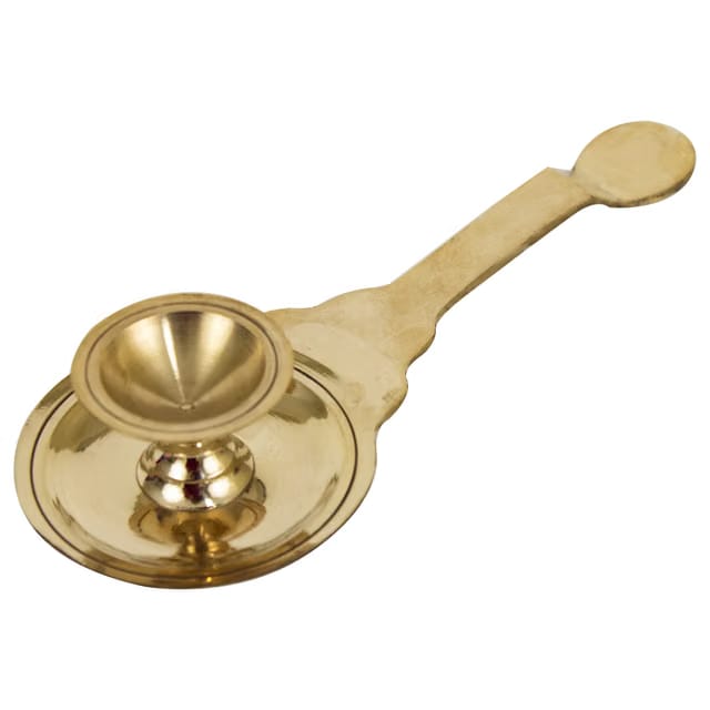 Kapoor|Karpoor Diya Deepam Deepa Burner Brass Karpuram Arati|Aarti|Arthi|Arti|Arathi|Aarathi Stand for Dhoop Puja|Home