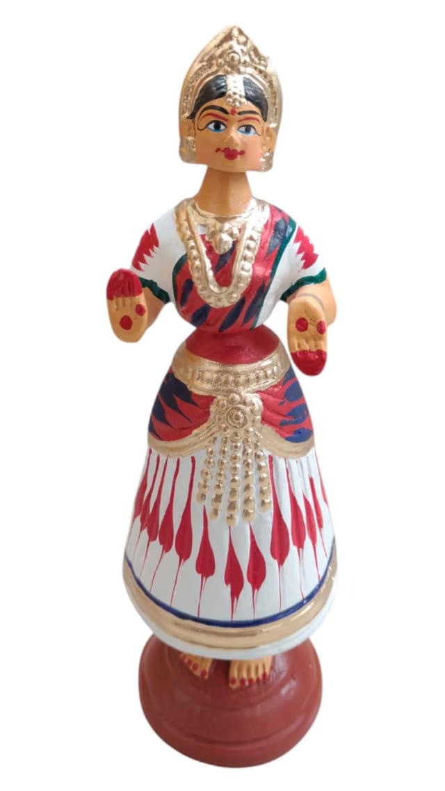 Sri Durga Creations Traditional Tanjore Dancing Doll, Golu Doll (Size 11 inch)