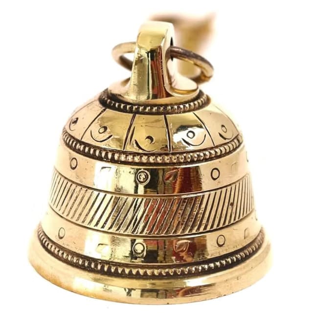 Pure Brass Hanging Bell with Chain for Wall Door