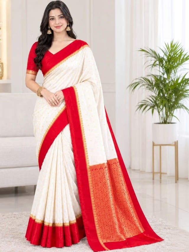 SHOPSILK Woven Design Zari Art Silk Kanjeevaram Saree