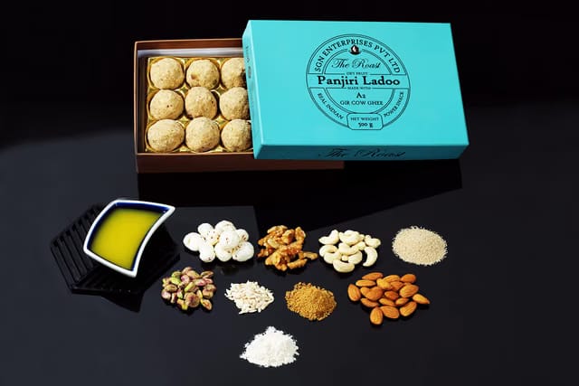 The Roast® Dry Fruit Laddu Made With A2 Gir Cow Ghee & Dry Fruits - Traditional & Real Indian Power Sweets