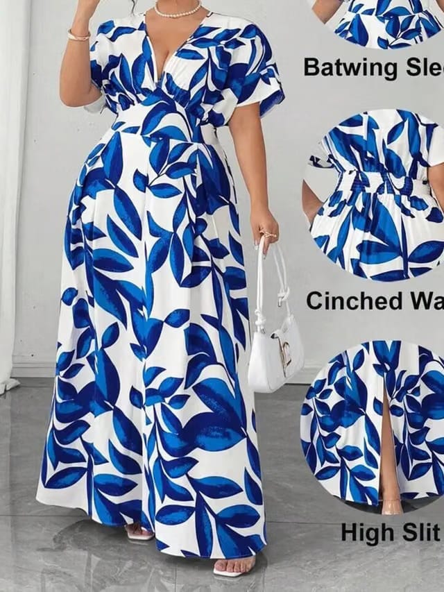Women's Plus Size Smocked A-Line Dress