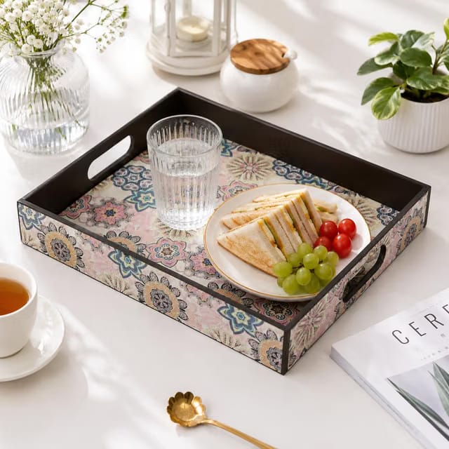 GKD Wooden Serving Tray for Tea & Coffee