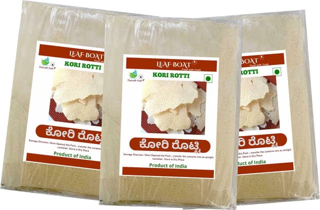 LEAF BOAT Kori Rotti 250 GM Rice Cracker