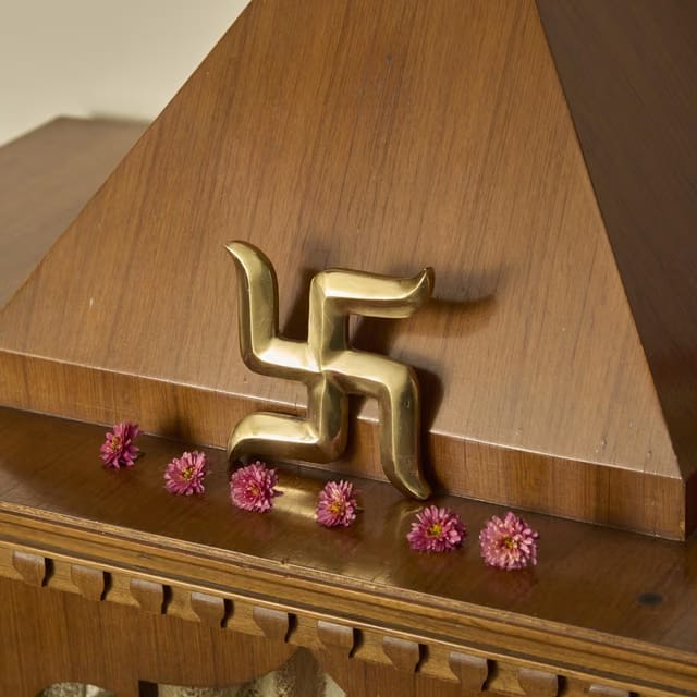 ESPLANADE Brass Swastik Sathiya Wall Hanging Yantra –